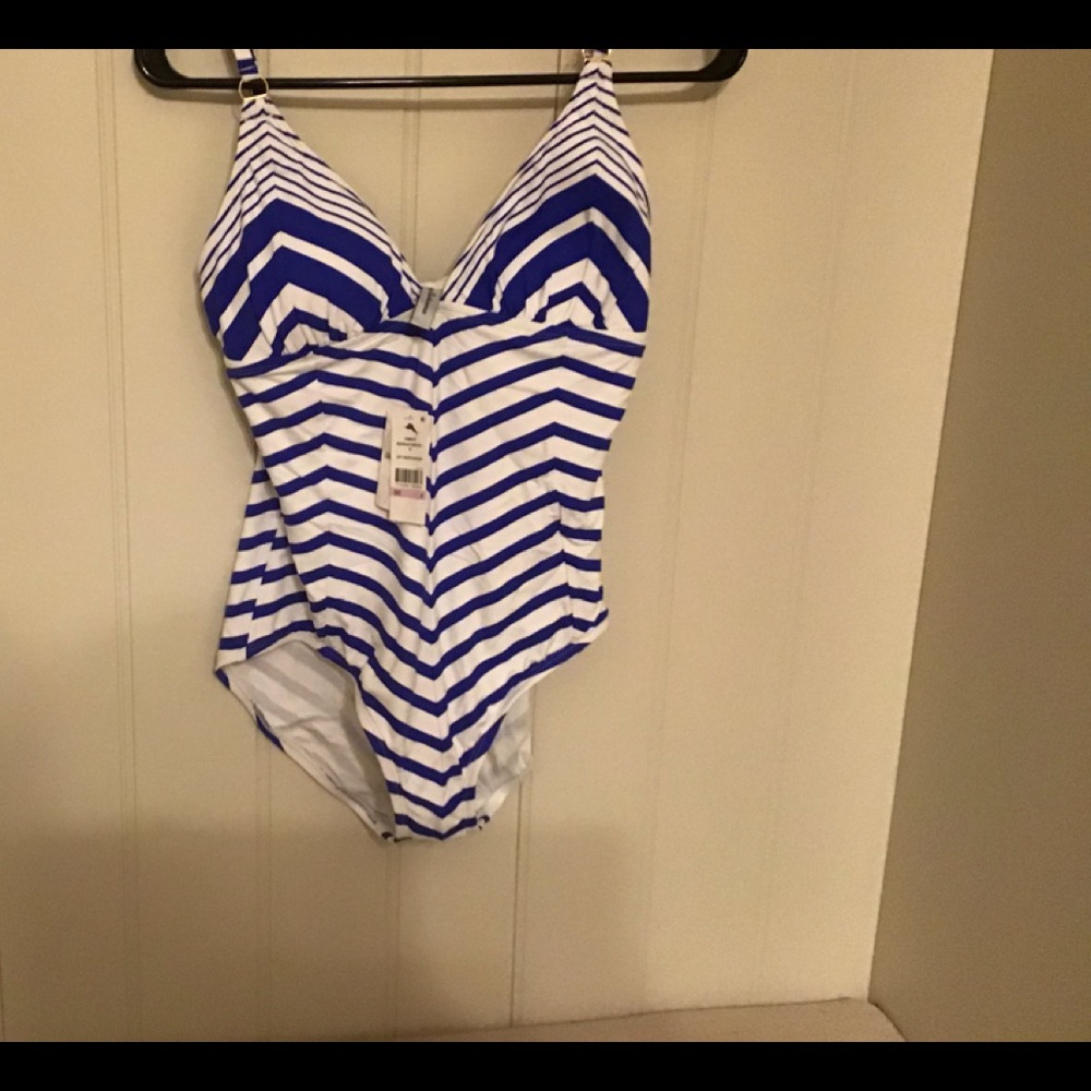 Tommy Bahama Beach Glass Stripe One Piece Swimsuit